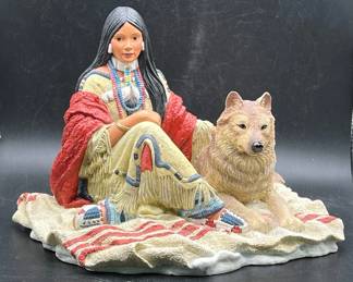 Native American Art “Snow Princess” 1994 Hamilton Collection
