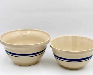 (2) Roseville Mixing Bowls
