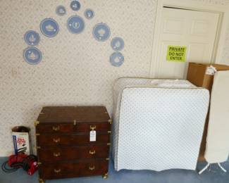 Maitland Smith Leather Wrapped Chest $600