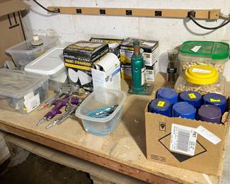 Lots of spray equipment for air pressure machine