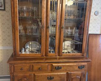 Two piece hutch. Base can stand alone