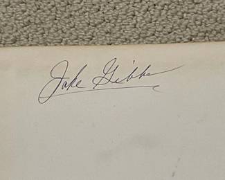 Jake Gibbs signed 1961 Ole Miss yearbook