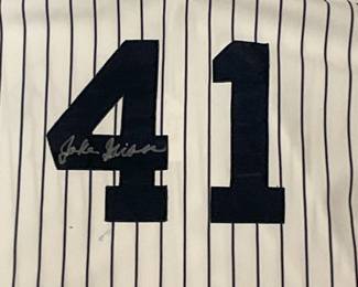 Jake Gibbs Old Timers uniform signed