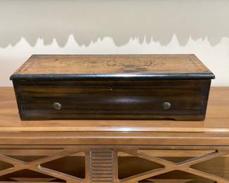 Antique Rosewood cased cylinder music box