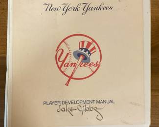 1994 player development manual. Contains notes written by Jake Gibbs.