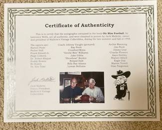 Ole Miss football signed by over 20 players with COA