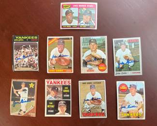 Jake Gibbs signed cards – more than pictured