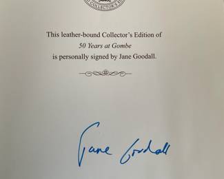 Signed by Jane Goodall