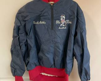 Coach Jake Gibbs Ole Miss 1986 game worn jacket