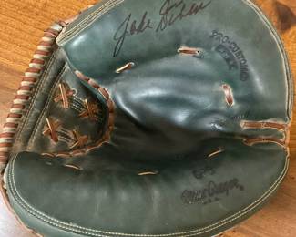 Jake Gibbs signed catchers mitt
