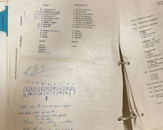 1994 player development manual. Contains notes written by Jake Gibbs.