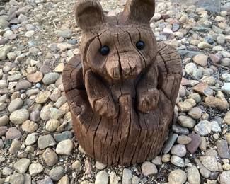 Small wooden bear