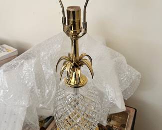 Crystal Pineapple Lamp new with tags