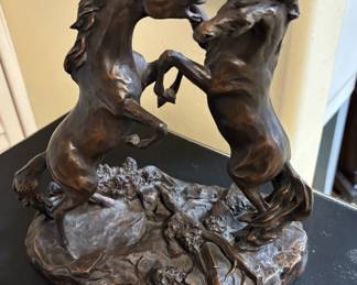 Bronze Raging horses