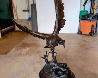 Large Bronze Owl