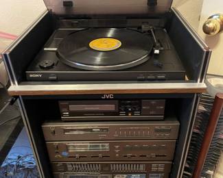 JVC Stereo, Sony Turntable 