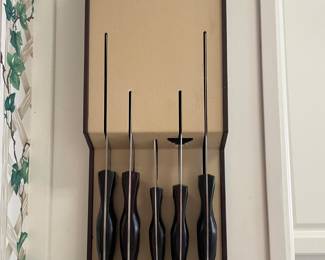 Vintage Cutco knife set with case 