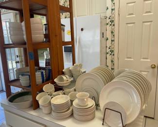 White Wedgewood china 