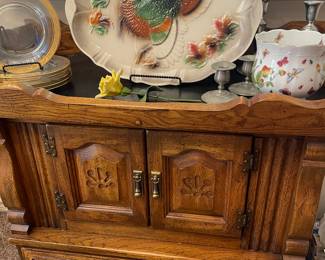 Vintage Dry Sink Cabinet with storage drawer 