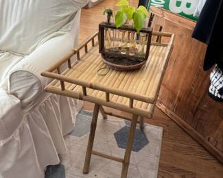 Bamboo Tray Table 1-Piece with Decor