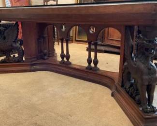 Renaissance Revital style wooden table 48x80x28