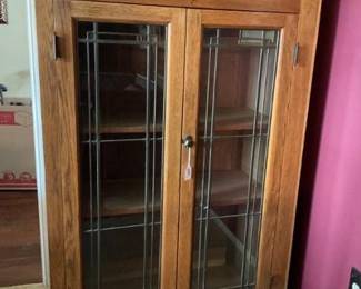 Glass door cabinet-38x54x17