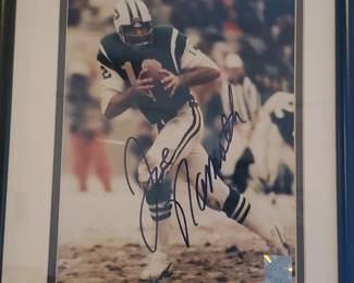 Joe Namath signed picture