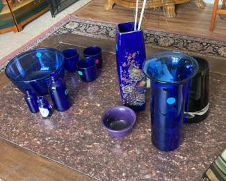 Cobalt blue items