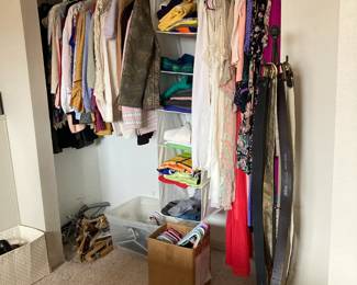 Women's evening clothes, nightgowns, casual clothes, handbags