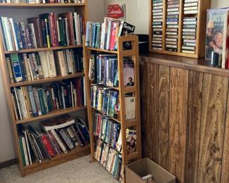 Books, books, Cassettes, DVD's VHS's
