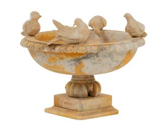 Alabaster Bird Bath