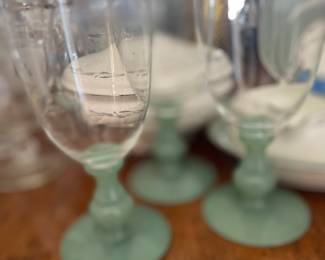 Villeroy & Boch Isabelle Green Water Goblets