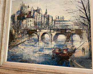 Original Oil on Canvas purchased in France