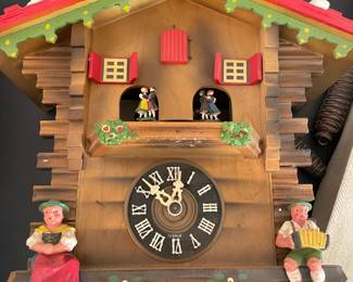 Vintage German 1969 Swiss Chalet Cuckoo Clock