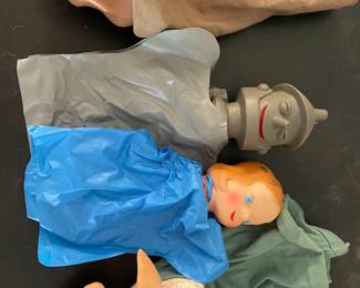 Vintage1960's Collectors Puppets Dorothy, Tin Man, Lambchop and piggy