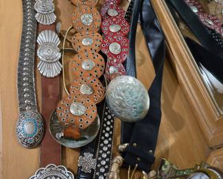 Vintage western belts