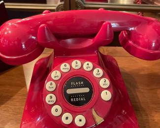Pottery Barn Red Grand Desk Phone