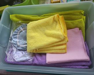 micro fiber cloths throughout the house!