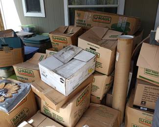 TWO HUNDRED more boxes to unpack!