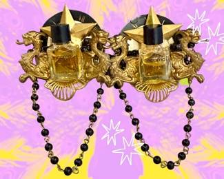 Sample sized Jacomo perfume bottle earrings