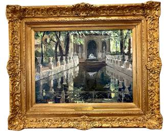 Stokely Webster “Medici Fountain”. This is a gorgeous painting!
