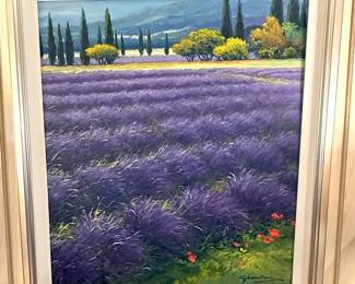 Gerhart Neswabda “Lavender Fields” - oil on canvas