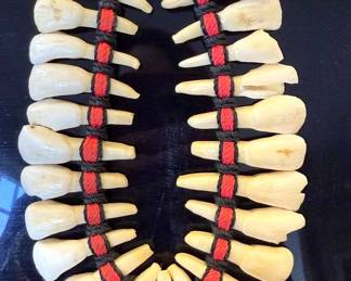 Vintage tooth necklace