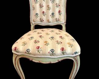 Set of (8) painted side chairs. These chairs are gorgeous and comfortable!