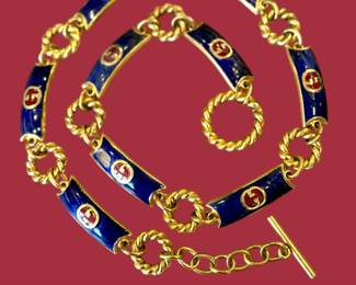 Vintage Gucci necklace - the colors are spectacular!