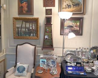 What an amazing collection of art, furniture and silver
