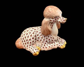 Herend fishnet poodle