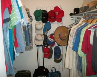 MEN'S CLOTHES, BELTS, HATS, LUGGAGE
