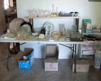 DISHES, GLASSWARE, PAN AM DISHES, STEMWARE