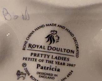 Royal Doulton Pretty Ladies Petite of the Year 2007 Patricia